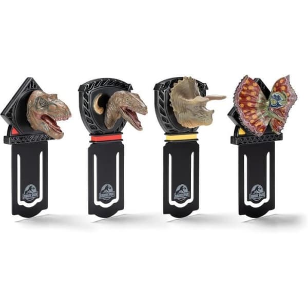 Dinosauriebokmärken Jurassic Park - NOBLE COLLECTION - 7cm - PVC och metall - Svart