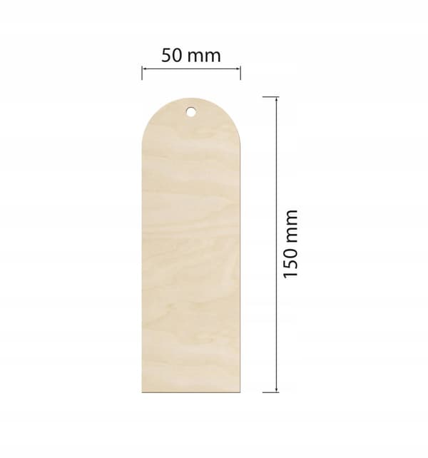 Puiset kirjanmerkit DIY 50 kpl Vaneri lahjalaput