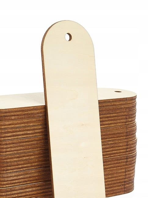 Puiset kirjanmerkit DIY 50 kpl Vaneri lahjalaput