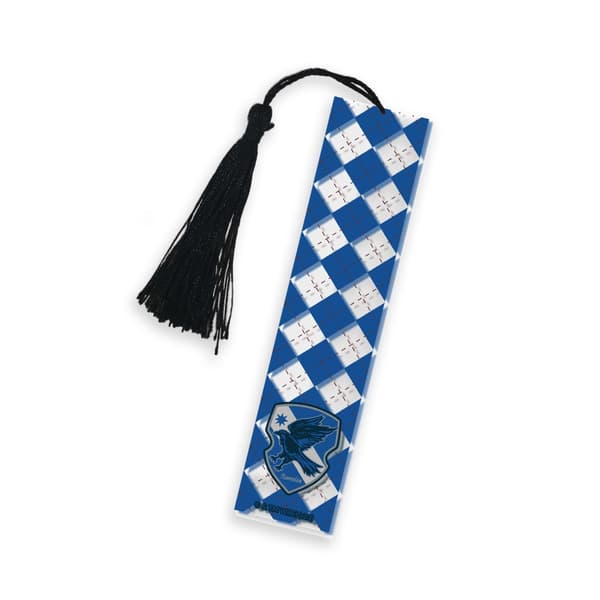 Bokmärke / Bookmark med Svart Tofs - Harry Potter / Vapensköld för Ravenclaw - Officiellt Licensierad Produkt