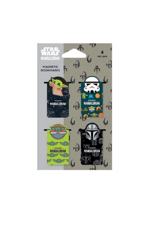 Magneettiset kirjanmerkit Star Wars Mandalorian 4kpl Coolpack