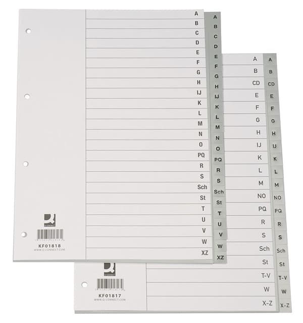PP A4 jakaja Q - Liitä Harmaa AZ KF01817