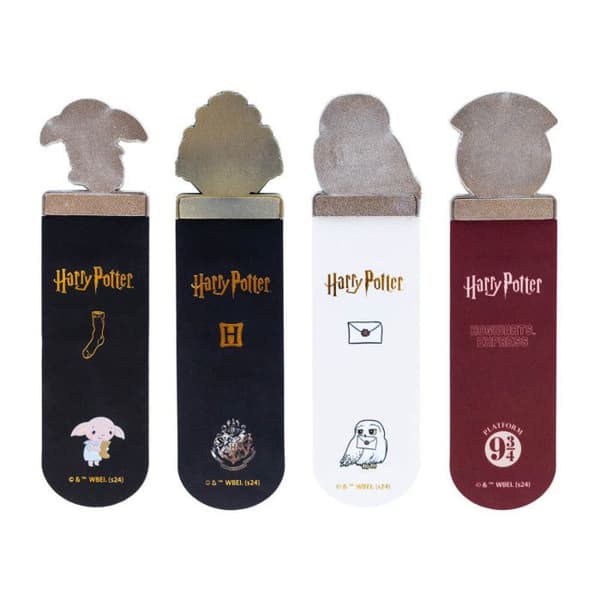 4-pack Harry Potter bokmärken