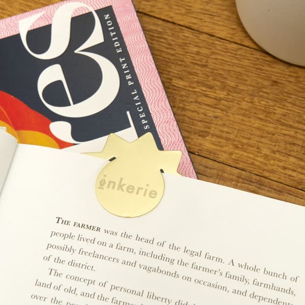 Bokmerker Messing 4-pakke Inkerie