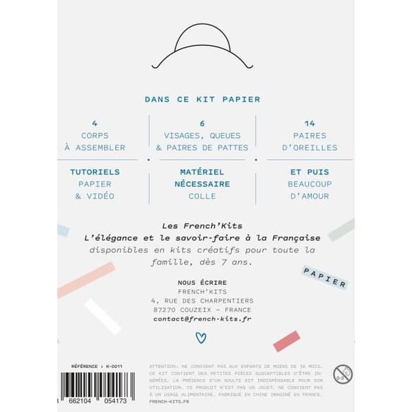 Bokmärken fantastiska varelser - Bokmärken - Kreativ kit - 4 bokmärken - Enkel - Blandat