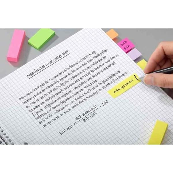 Bokmärke - POST-IT - Beachside - 12,7 x 44,4 mm - 5 x 50 stycken - Diverse färger