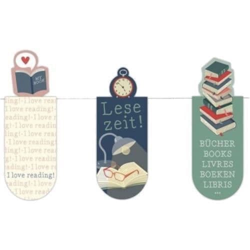 Set med bokmärken - Moses - Lästidsmagnetisk - 3 stycken - Magneter - Blandad - 4x4 cm