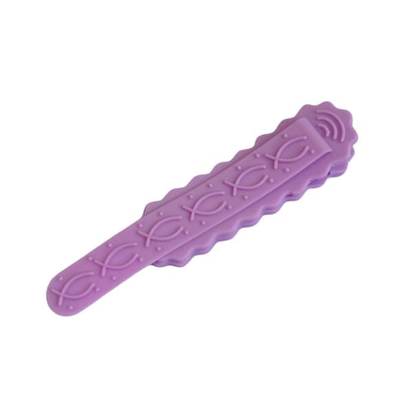 INF Set med 2 minimalistiska bokmärken i silikon Lila