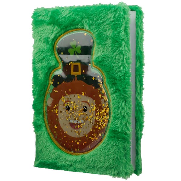 Fluffy Plush Notebook - Lucky Leprechaun