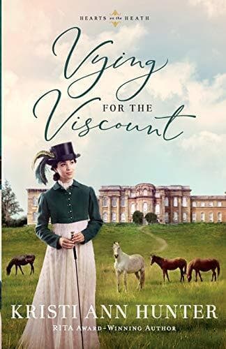 Vying for the Viscount (Hearts on the Heath) by Hunter Paperback Book Pre-Owned English