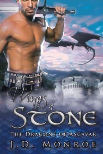 Wings of Stone: Volume 1 (The Dragons , Monroe, J.D. Paperback Book Pre-Owned English