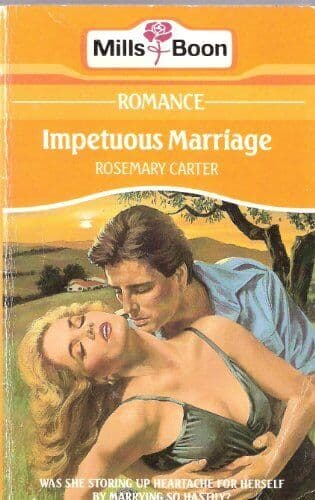 Impetuous marriage, Rosemary Carter Paperback Book Pre-Owned English