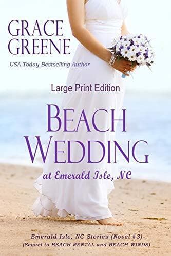 Beach Wedding (Large Print): At Emera, Greene, Grace Paperback Book Pre-Owned English