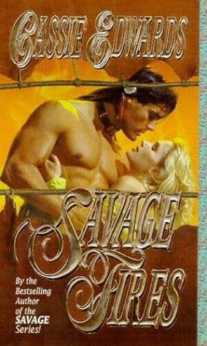 Savage Fires by Edwards, Cassie  Paperback Book Pre-Owned English