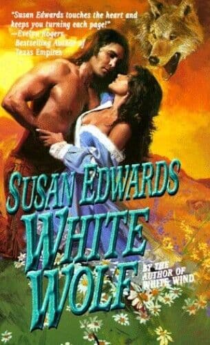 White Wolf, Edwards, Susan Paperback Book Pre-Owned English