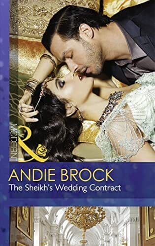 The Sheikh’s Wedding Contract (Society Weddings - 4) by Andie Brock Paperback Book Pre-Owned English