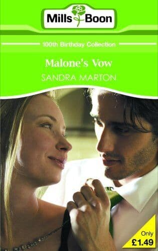 Malone’s Vow (Mills & Boon 100th Birthday Collecti by Sandra Marton Paperback Book Pre-Owned English