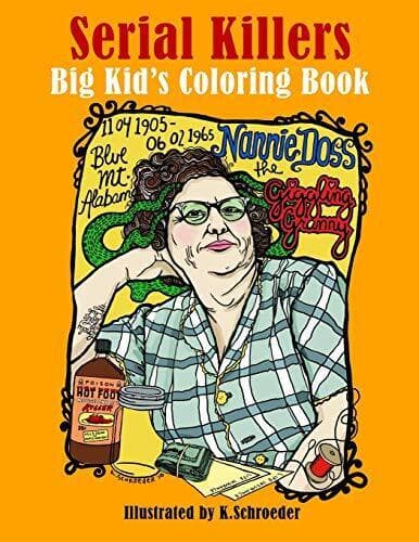 Serial Killers: Adult Coloring  by Schroeder, K   Paperback Book Pre-Owned English