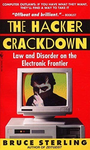 The Hacker Crackdown by Bruce Sterling   Paperback Book Pre-Owned English