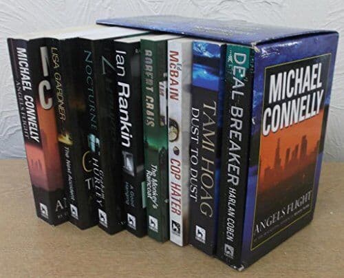 ‘Time To Kill’ Box Set of 8 Modern Novels - Nocturne - the Monkey’s Raincoat - C Paperback Book Pre-Owned English