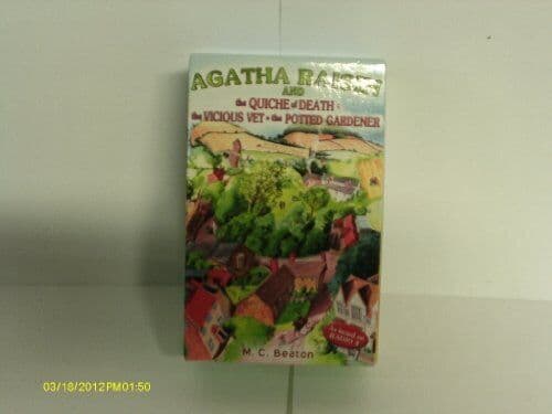 Agatha Raisin: Quiche of Death, Vicious Vet, Potted Gardener by M C Beaton Paperback Book Pre-Owned English