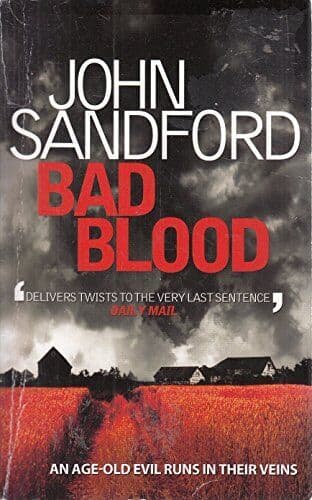 Bad Blood Pa by John Sandford  Paperback Book Pre-Owned English