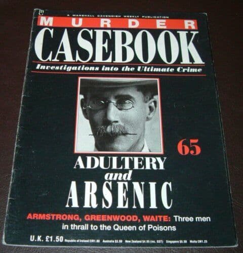 MURDER CASE 65 - Adultery And Arsenic by Marshall Cavendish Publication The Paperback Book Pre-Owned English