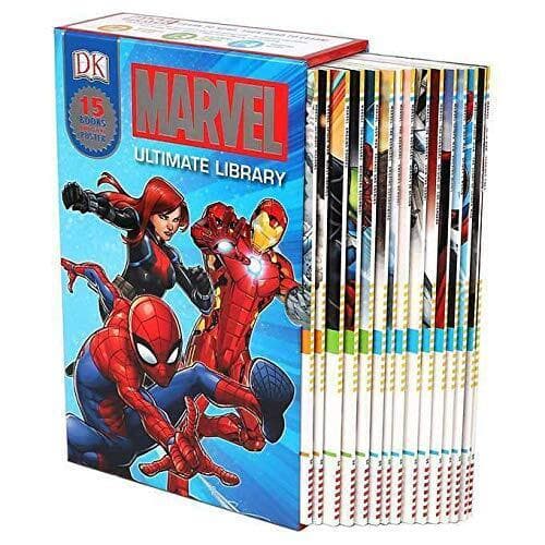 Marvel Ultimate Library 15 s Plus Giant Fold-Out Poster, Super Hero… by DK Paperback Book Pre-Owned English
