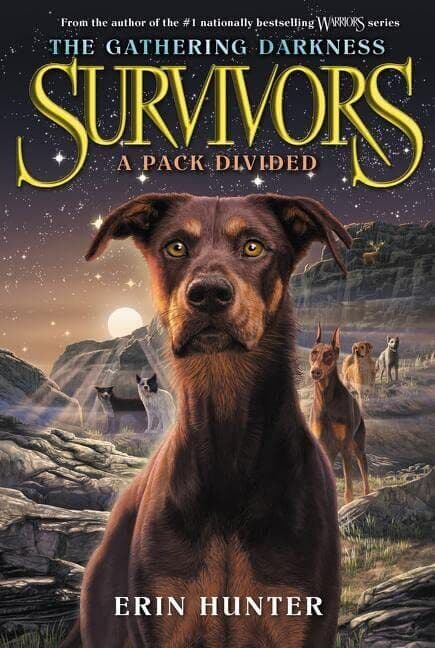 Survivors: The Gathering Darkness #1: A Pack Divided by Hunter, Erin Paperback Book Pre-Owned English