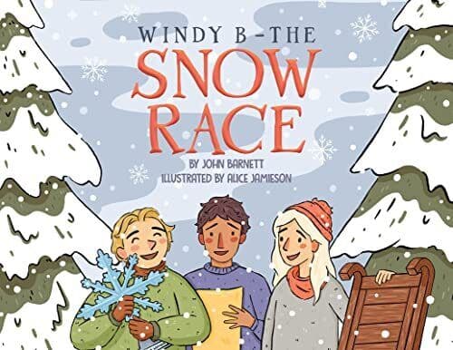 Windy B - The Snow Race, John Barnett Paperback Book Pre-Owned English