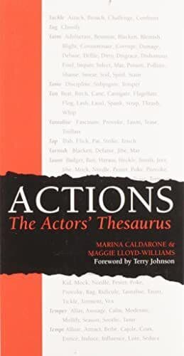 Actions: The Actors’ Thesaurus by Calderone, Marina Paperback Book Pre-Owned English
