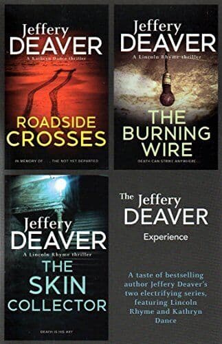 The Jeffery Deaver Experience - 3 Collection - Roadside crosses, The Burnin Paperback Book Pre-Owned English
