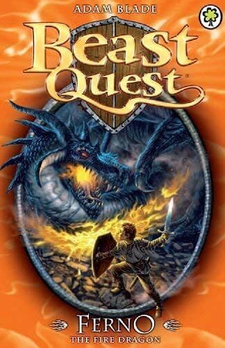 Beast Quest Ferno the Fire Dragon by Adam Blade Paperback Book Pre-Owned English