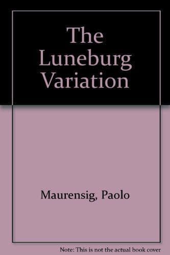 The Luneburg Variation, Maurensig, Paolo Paperback Book Pre-Owned English