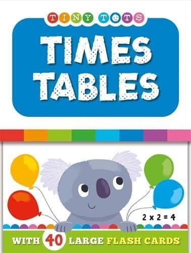 Times Tables (Tiny Tots Flash Cards), Igloo s Paperback Book Pre-Owned English