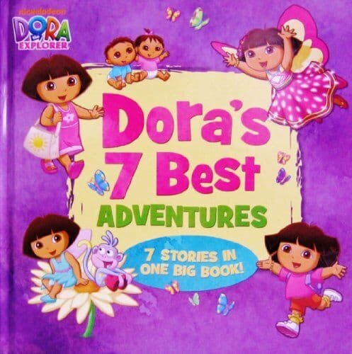 Dora’s 7 Best Adventures (Dora the Explorer) Paperback Book Pre-Owned English