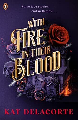 With Fire In Their Blood, Delacorte, Kat Paperback Book Pre-Owned English