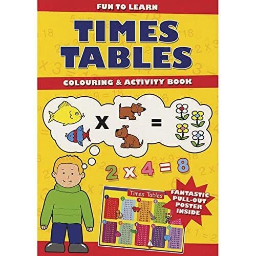 Time Tables Colouring & Activity s Paperback Book Pre-Owned English