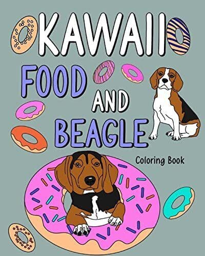 Kawaii Food and Beagle Coloring : Col…, PaperLand