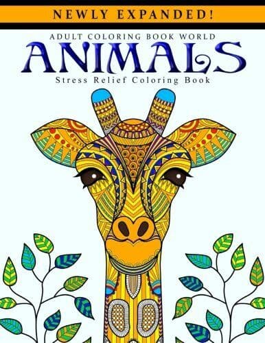 Adult Coloring s: Animals - Stress Relief Colorin… by World, Adult Colorin