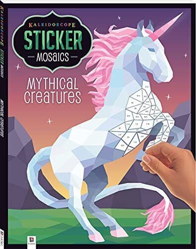 Kaleidoscope Sticker Mosaics: Mythical Creatures by s, Hinkler