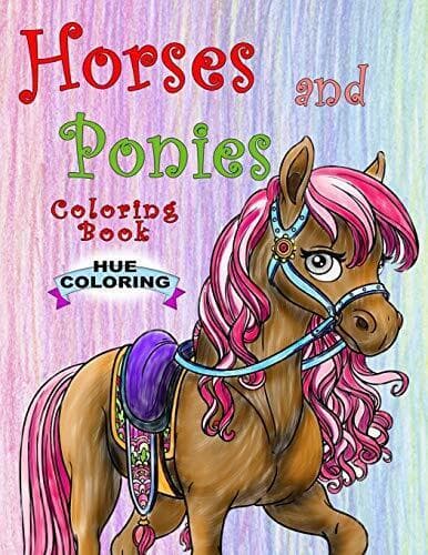 Horses and Ponies Coloring , Coloring, Hue