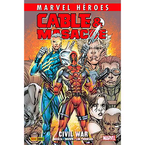 Panini Cmh 97: Cable & Masacre 02. Civil War Manga-sarjakuva  Spanish