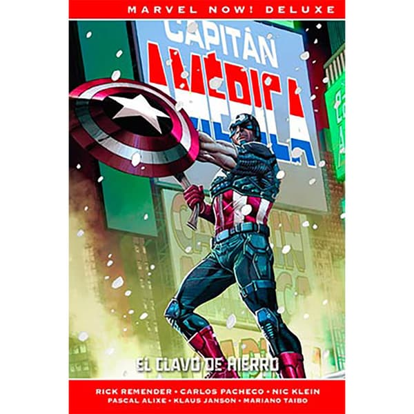 Panini Capitan America De Rick Remender 02. El Clavo De Hierro (marvel Now! Deluxe) Manga-sarjakuva Spanish
