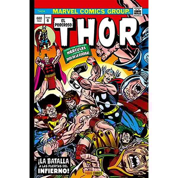Panini El Poderoso Thor 06: ¡la Batalla A Las Puertas Del Infierno! (marvel Gold) Manga-sarjakuva Spanish