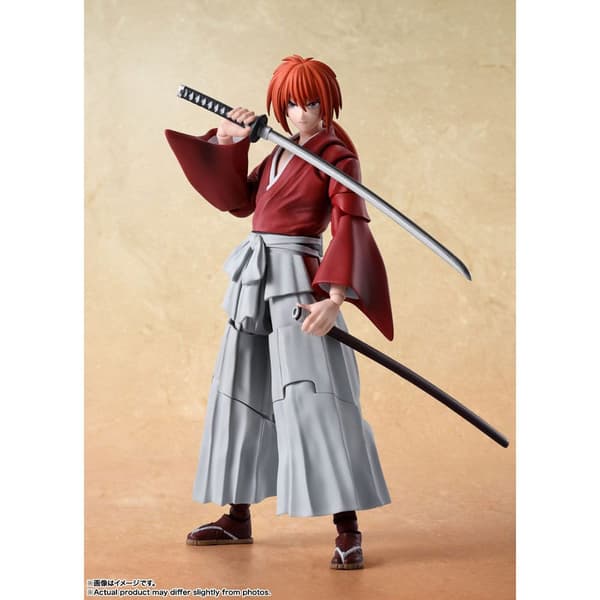 Bandai Tamashii Nations Rurouni Kenshin: Meiji Swordsman Romantic Story Sh Action Kenshin Himura 13 Cm Figur