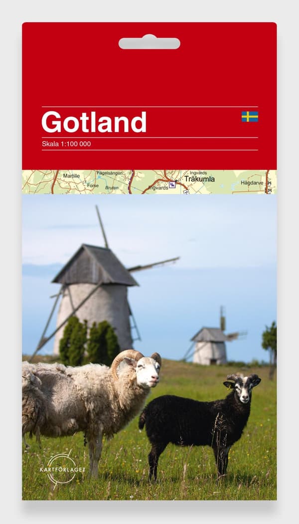 Gotland Karta 1-100 000 Kartförlaget (Karta)