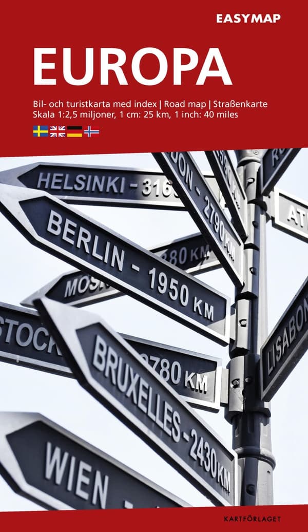 Europa Easymap Kartförlaget 1-2,5m (Karta)