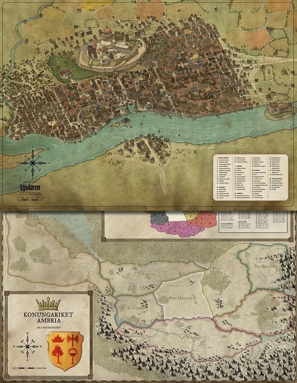 Symbaroum - Karta Yndaros & Grevskap (Karta)