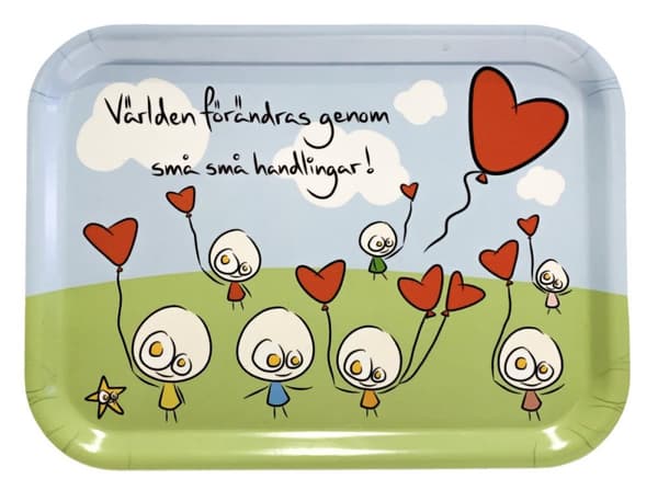 Herregud & Co Bricka, Liten